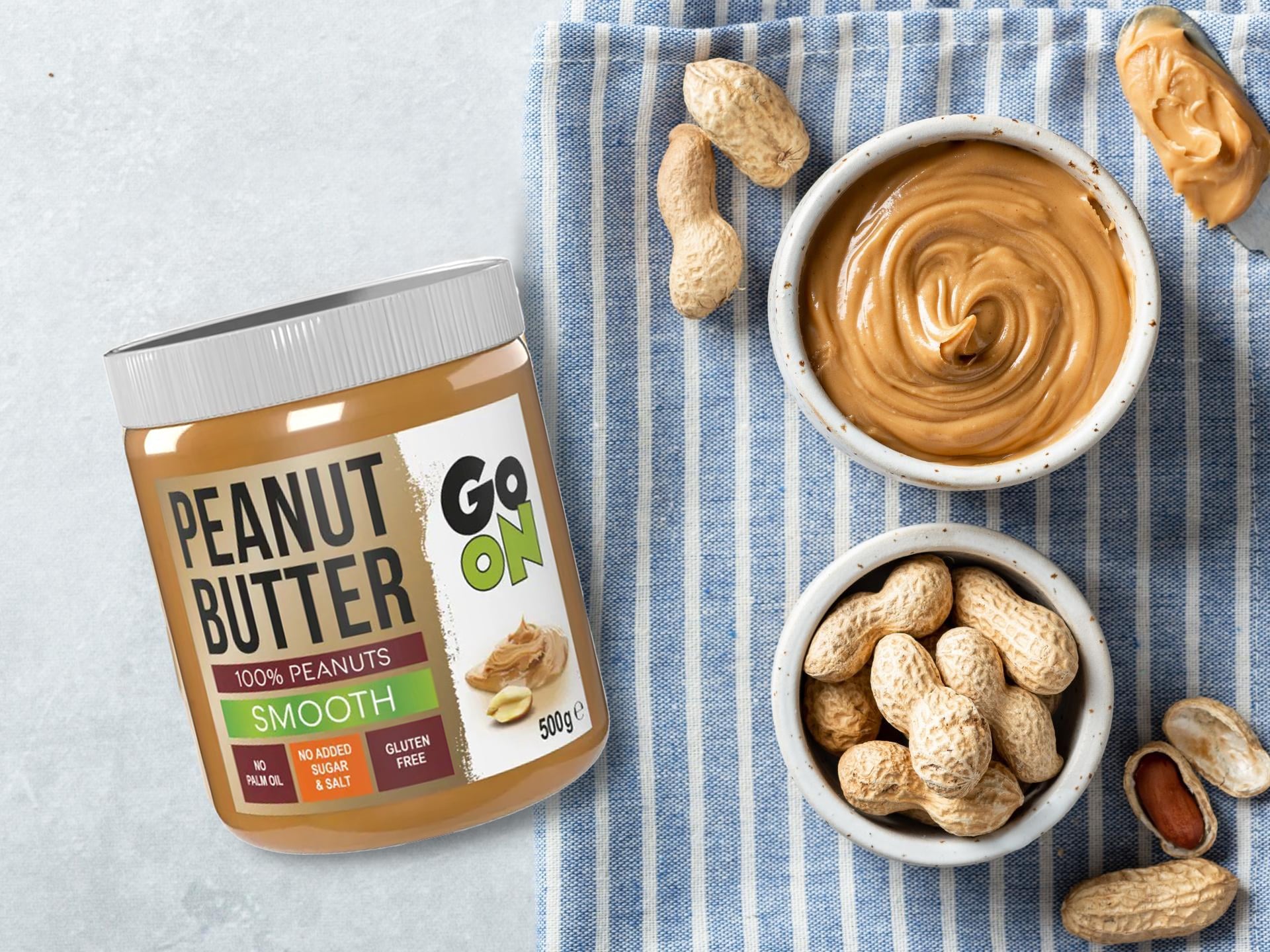 GO ON NUTRITION Peanut Butter Go On - 100% Žemės Riešutų - 500g