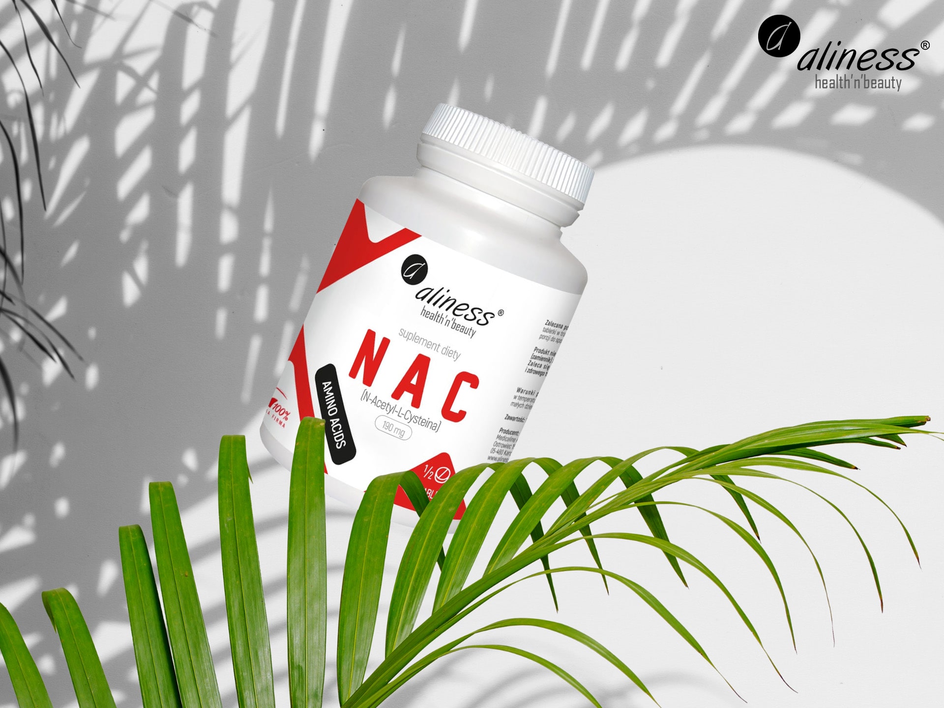 Aliness - NAC - N-acetyl-L-cysteina - wsparcie wątroby, detoksykacja