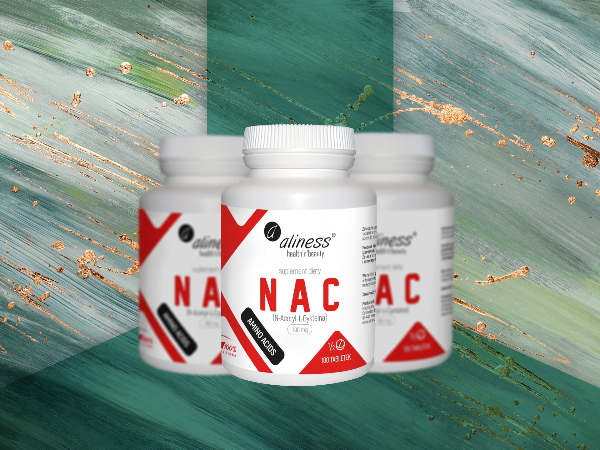 Aliness - NAC - N-acetyl-L-cysteina - wsparcie wątroby, detoksykacja