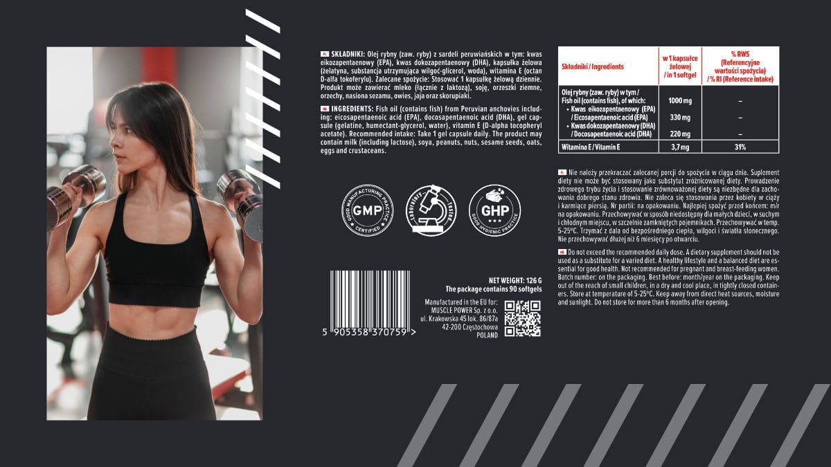 MP Sport - Omega 3 - riebiųjų rūgščių