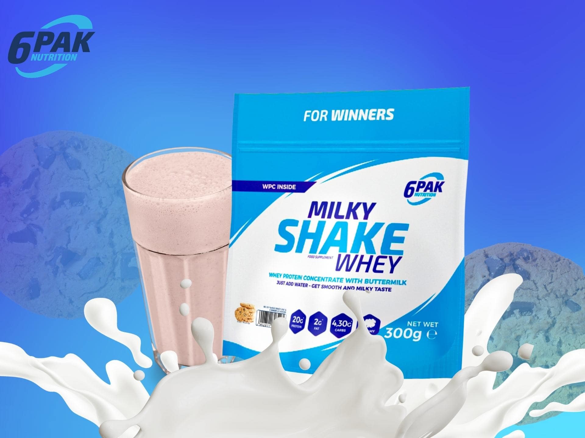 6Pak - Milky Shake Whey 300g