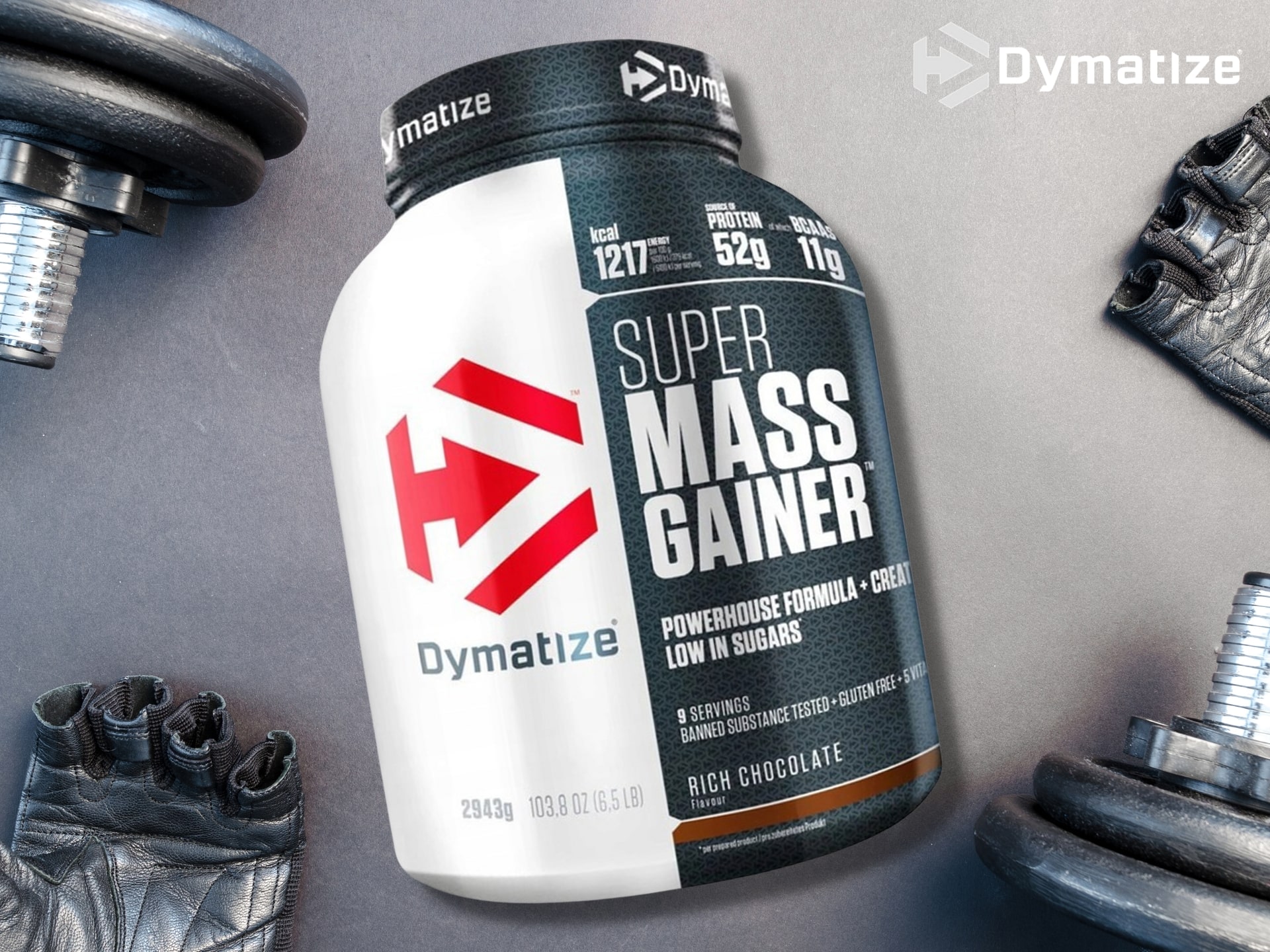 Super Mass Gainer - angliavandeniai, baltymai ir kreatinas