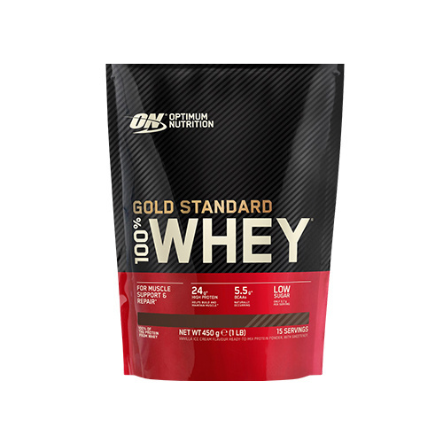 OPTIMUM NUTRITION Whey Gold Standard Bag - 465g IŠPARDAVIMAS