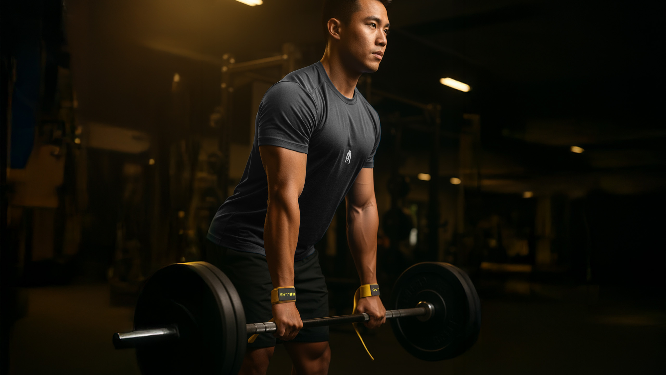 HIRO.LAB Cotton Strap - Rubber Logo New - Yellow - Diržai svoriams kelti pol_pl_HIRO-LAB-Cotton-Strap-Rubber-Logo-New-Yellow-Paski-do-podnoszenia-ciezarow-43024_4